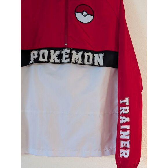 Nintendo Pokémon Trainer Pullover Anorak Jacket – Red/Black/White – XS - Picture 2 of 11